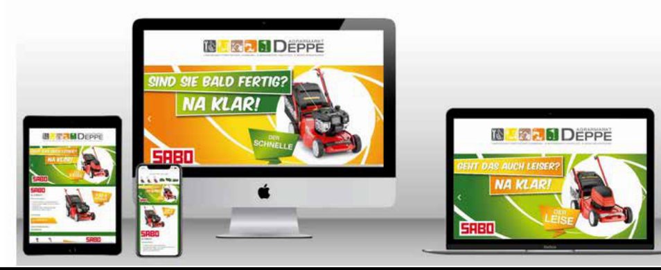 Responsive Webdesign auf iMac, MacBook, Tablet und Smartphone